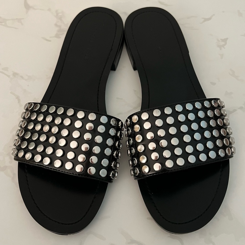 Like New Kendall + Kylie Studded Black Sandals - Picture 10 of 15